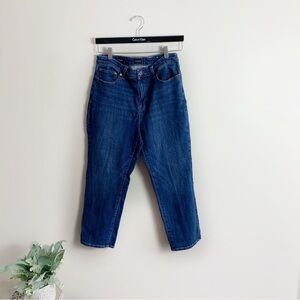 [Talbots] Women's Denim Modern Ankle Jeans Mid Rise Straight Leg Jeans